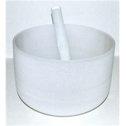 Picture of AzureGreen FSB8W 8 in. Off White Crystal Singing Bowl