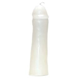 COGMW 6.5 in. White Male Gender Candle