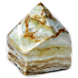 Caribbean Polished Calcite Point - Light Blue & Brown - 0.9 lbs - Energy Amplifier