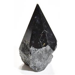 Black Tourmaline Polished Point - Black - 0.4 lbs - Natural Energy Enhancer