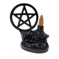IBFL11 5 in. Pentagram Back Flow Incense Burner