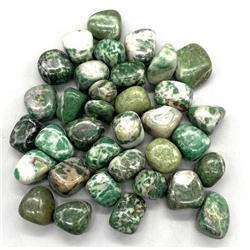 Picture of Azure Green GTJADRB 1 lbs Rich Jade Tumbled Stones