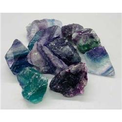 Fluorite Rainbow Untumbled Stones - Multicolor - 1 lb - Natural Healing Crystals