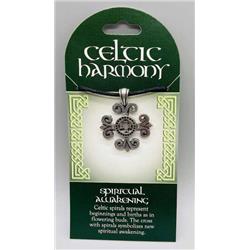Picture of Azure Green AHSPIA 1.5 in. Celtic Harmony Spiritual Awakening Amulet Pendant