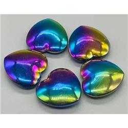Rainbow Hematite Heart - 1.75 in. - Unique Healing Crystal