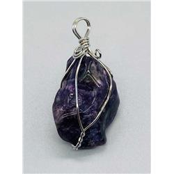 Picture of Azure Green JWWAME Amethyst Wire Wrapped Pendant
