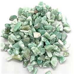 GCTAVEG8B 1 lbs Aventurine Tumbled Chips Stone, Green - 8-12 mm
