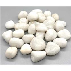 White Agate Tumbled Stones - 1 lb - Calming & Grounding Crystals