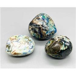 Azurite & Malachite Pebbles - Blue & Green - 1 lb - High-Grade Energy Stones