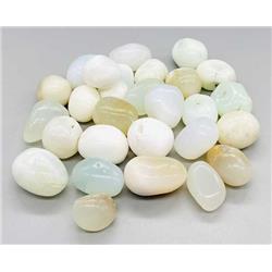 White Jade Tumbled Stones - 1 lb - Calming Energy