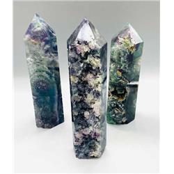 Fluorite Obelisk - Natural - 1.7-2.5 lbs - Unique Energetic Properties
