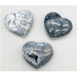 GHMAR2 2 in. Marcasite Heart Crystal Stone
