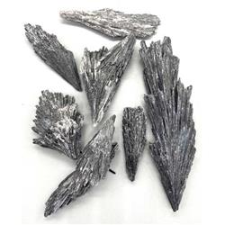 Kyanite Broom Untumbled Stones - Black - 1 lb - Natural Healing Crystals
