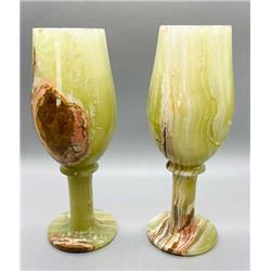 Picture of AzureGreen RCONY2 7.75 in. Onyx Chalices Crystals Wine Class - Set of 2