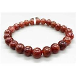 JB8QZS 8 mm Quartz Strawberry Bracelet
