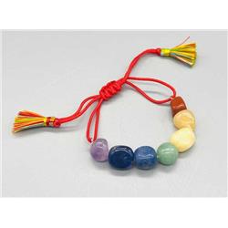 7 Chakra Adjustable Bracelet - Multicolor - One Size - Energetic Alignment