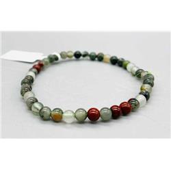 JB4BLO 4 mm Bloodstone Bracelet