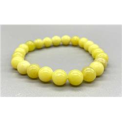 JB810BU 8 mm Butter Jade Bracelet