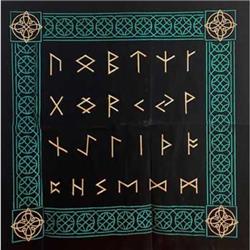 Picture of AzureGreen RAC143 32 x 32 in. Norse Runes Altar Cloth