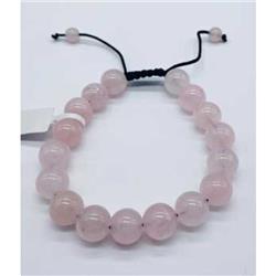 JB10508 10 mm Bracelet, Rose Quartz