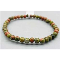 JB4191 4 mm Bracelet, Unakite