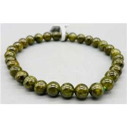 JB5318 5-6 mm Garnet Bracelet, Green