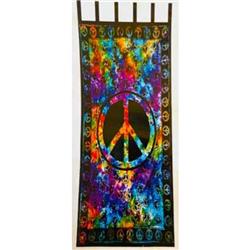 Picture of AzureGreen WC003 44 x 88 in. Peace Sign Curtain