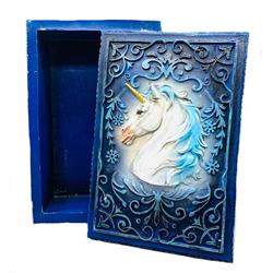 Picture of AzureGreen FB3165 3.75 x 5.5 in. Unicorn Tarot Box