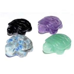 Picture of AzureGreen GAT15VAR12 15 mm Turtle Various Stones - Set of 12