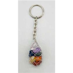 Tumbled Crystal Keychain - Multi-Color - 3 in - Pack of 1 - Unique Design