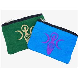 Picture of AzureGreen FCP062 4 x 6 in.Goddess of Earth Coin Purse - Set of 2