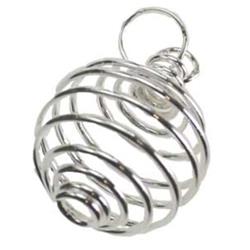 Picture of AzureGreen JCOILS24 1 in. Plated Coil Charms&#44; Silver - Set of 24