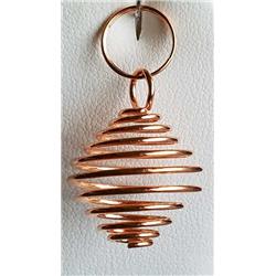JCOIMC24 0.75 in. Copper Plated Coil Pendant - Set of 24