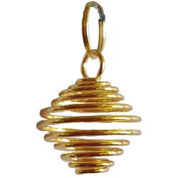 Picture of AzureGreen JCOIMG24 0.75 in. Gold Plated Coil Charms - Set of 24