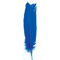 RFBLU10 12 in. Feather, Blue - Set of 10