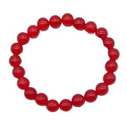 JB810RJ 8 mm Red Jade Bracelet