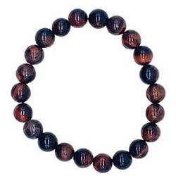 JB810RT 8 mm Red Tiger Eye Bracelet