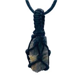 JTC315 Labradorite Rough Tread Cage Pendant