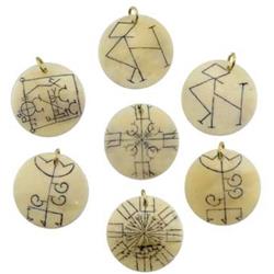 ATIBBON23 T Ibetan Bone Charm Various - Set of 23