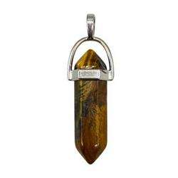 Picture of AzureGreen JD209TE Double Terminated Tiger Eye Pendant
