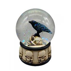 Picture of AzureGreen SR8026 3.25 in. Raven on Skull Water Globe