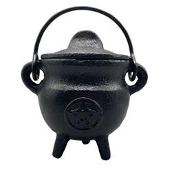 Picture of AzureGreen IC051 4 in. Pentagram Cast Iron Cauldron