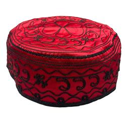 Picture of AzureGreen VHELE Elegua Santeria Hat&#44; Red & Black