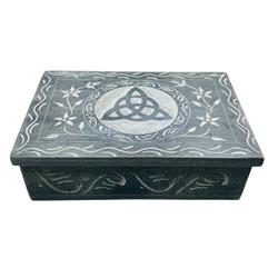 Picture of AzureGreen FB75 4 x 6 in. Triquetra Soapstone Box