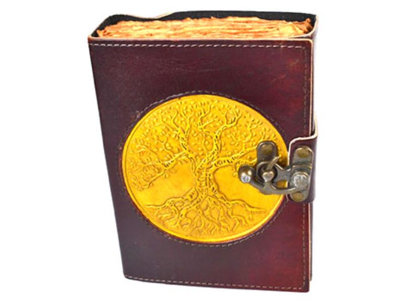 BBBL3321 Tree of Life Aged Looking Paper Leather with Latch