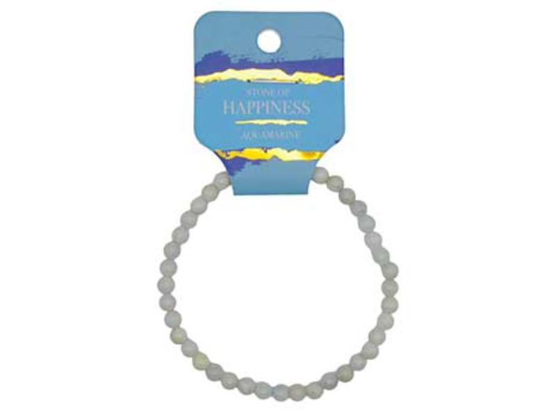 JBSAQ 4 mm Aquamarine Stretch Bracelet