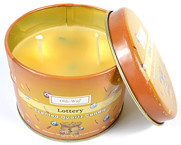 CTLOT Loteria Lottery Quartz Tin Candle