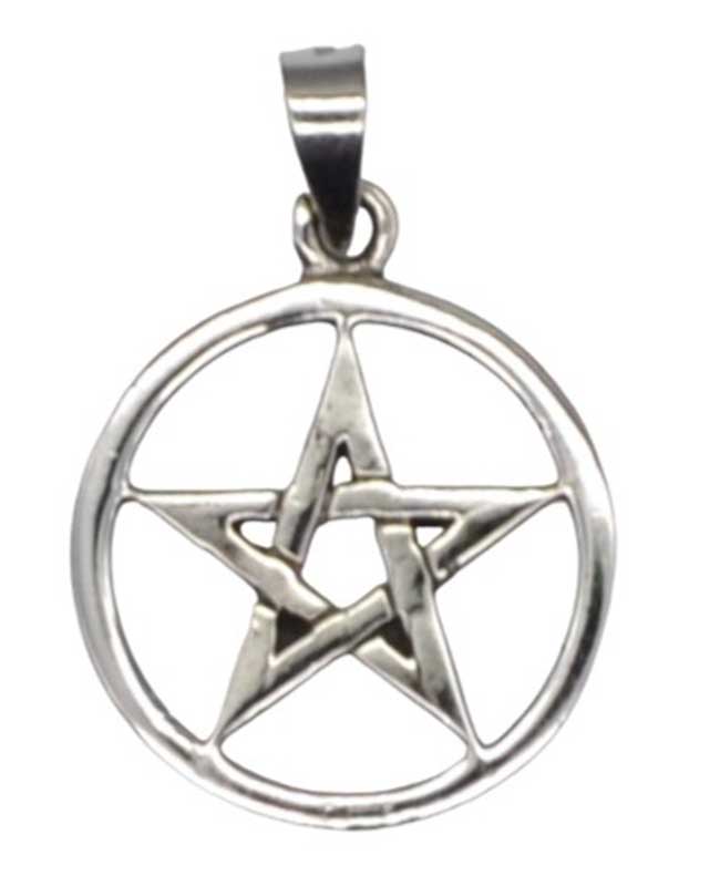 JMS221 0.75 in. Pentagram - Sterling Silver