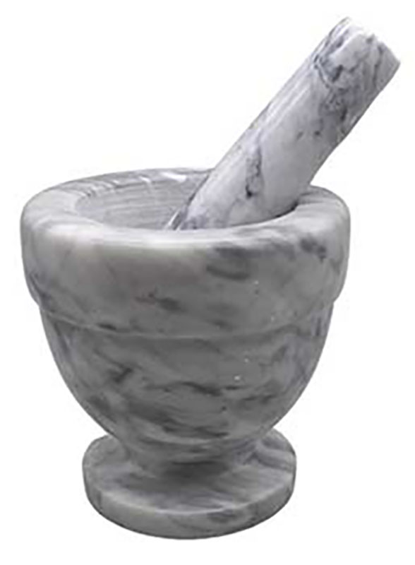Picture of AzureGreen LMP13WH 4 in. Mortar & Pestle Set - White - Marble