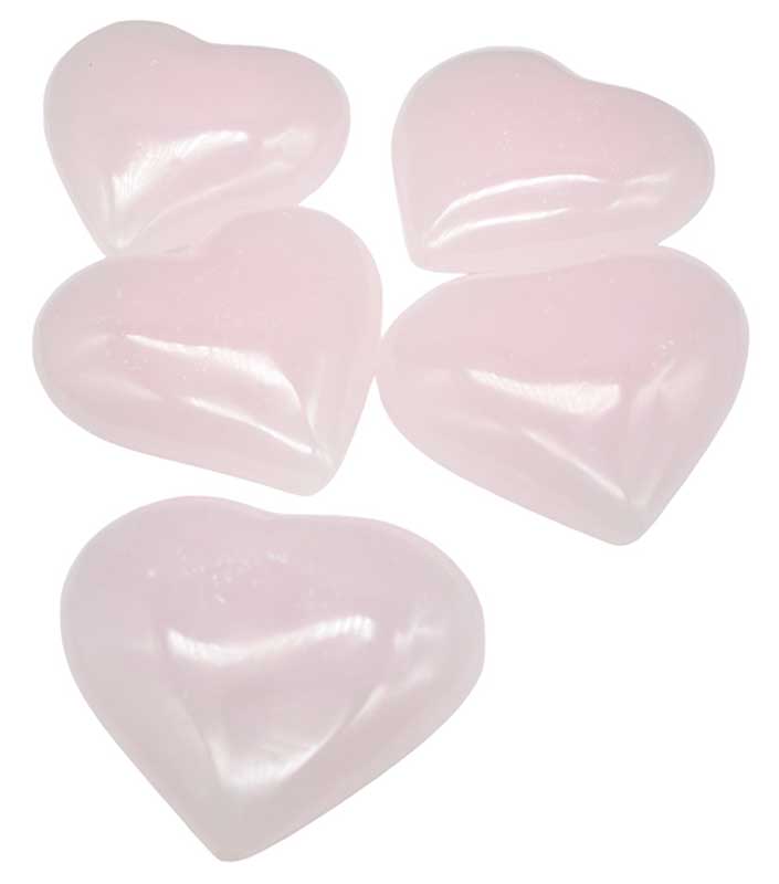 Picture of AzureGreen GHCALP5 2 in. Calcite&#44; Pink Heart - Set of 5